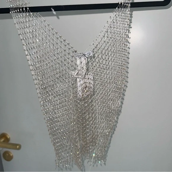 New Gold Mesh Rhinestone Top - Picture 5 of 6